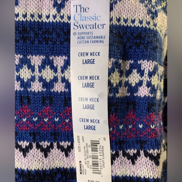 Craft and Barrow  size L sweater - Picture 5 of 7